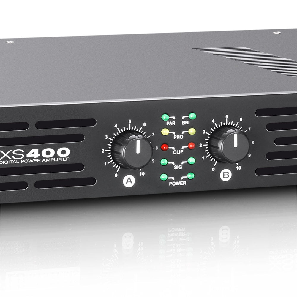 LD Systems XS 400 effektförstärkare (2x100W, 8 Ohm)