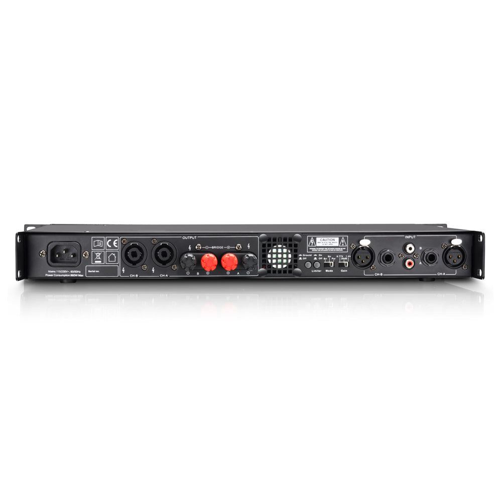 LD Systems XS 700 effektförstärkare (2x200W, 8 Ohm)