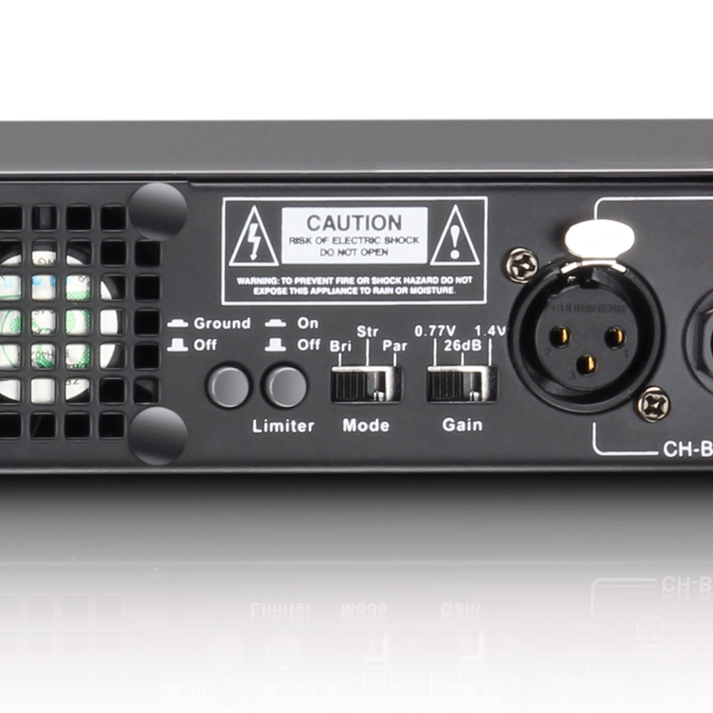 LD Systems XS 700 effektförstärkare (2x200W, 8 Ohm)