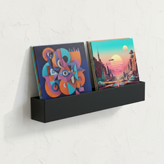 Studio 57 Vinyl Dubbel Väggdisplay (svart)