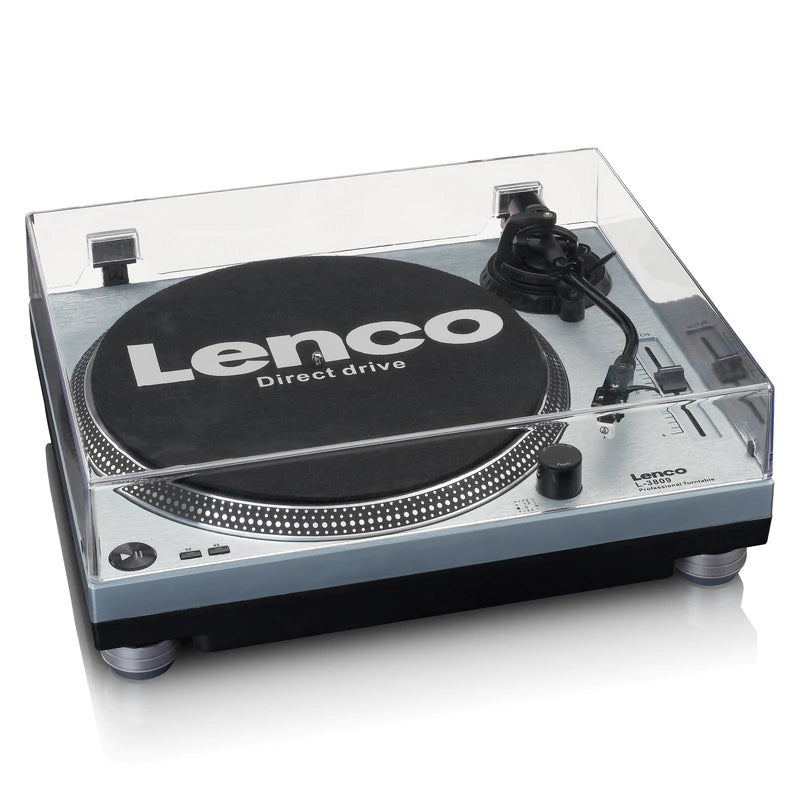 Lenco L-3809 Skivspelare, Metallic