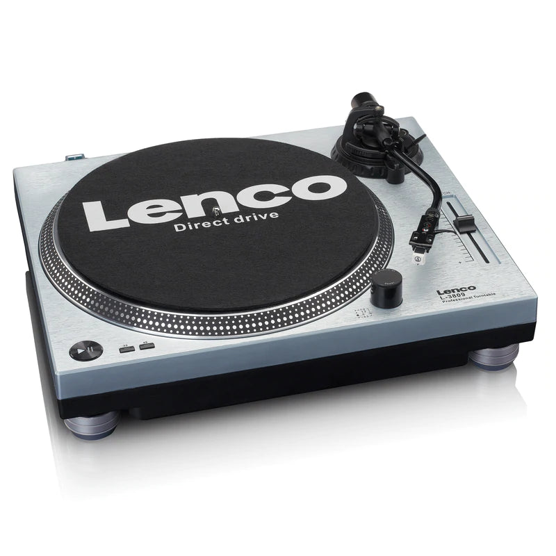 Lenco L-3809 Skivspelare, Metallic