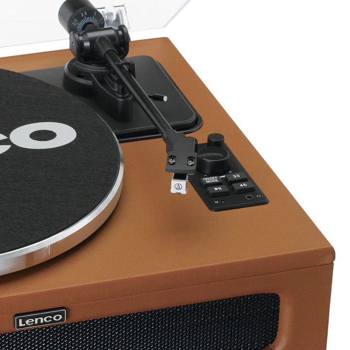 Lenco LS-430 Bluetooth skivspelare (brun)
