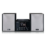 Lenco MC-250 MicroSet Mini Stereo & Internet Radio (svart/silver)