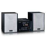 Lenco MC-250 MicroSet Mini Stereo & Internet Radio (svart/silver)