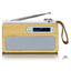 Lenco PDR-040 DAB+ Radio (bambu/vit)