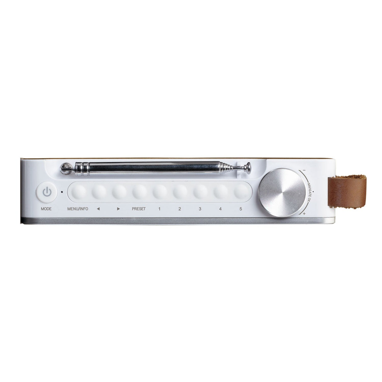Lenco PDR-040 DAB+ Radio (bambu/vit)
