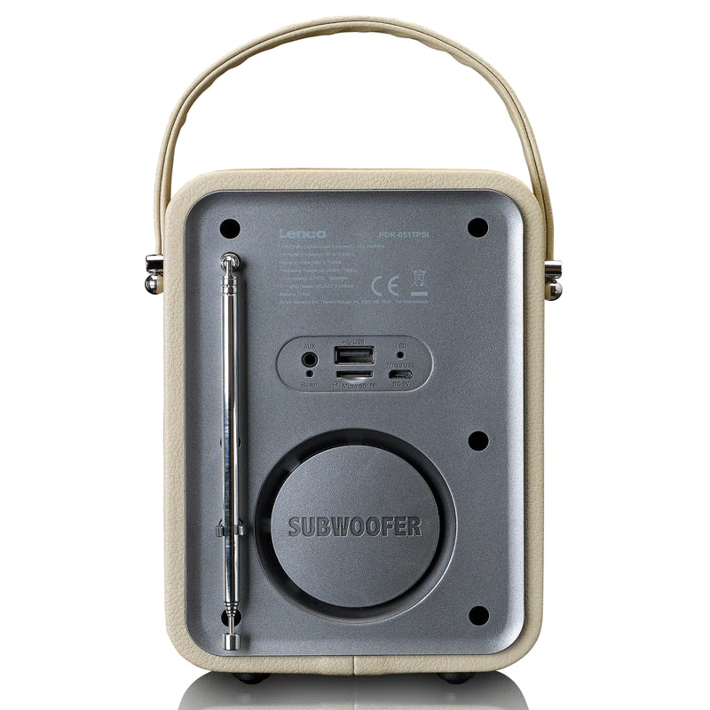 Lenco PDR-051 DAB+ Radio (Taupe/Silver)