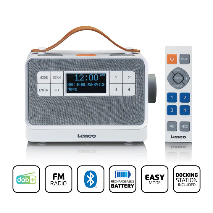 Lenco PDR-065 DAB+ Radio (Vit)