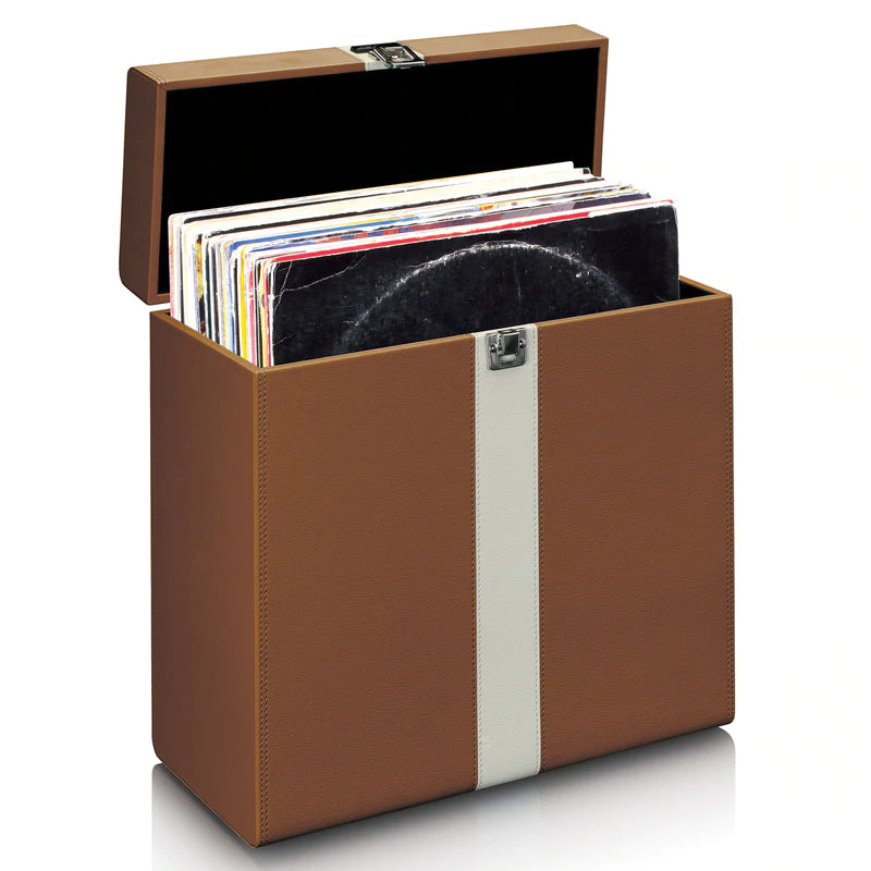 Lenco TTA-301BNWH Fodral för 12" vinyl (brun)