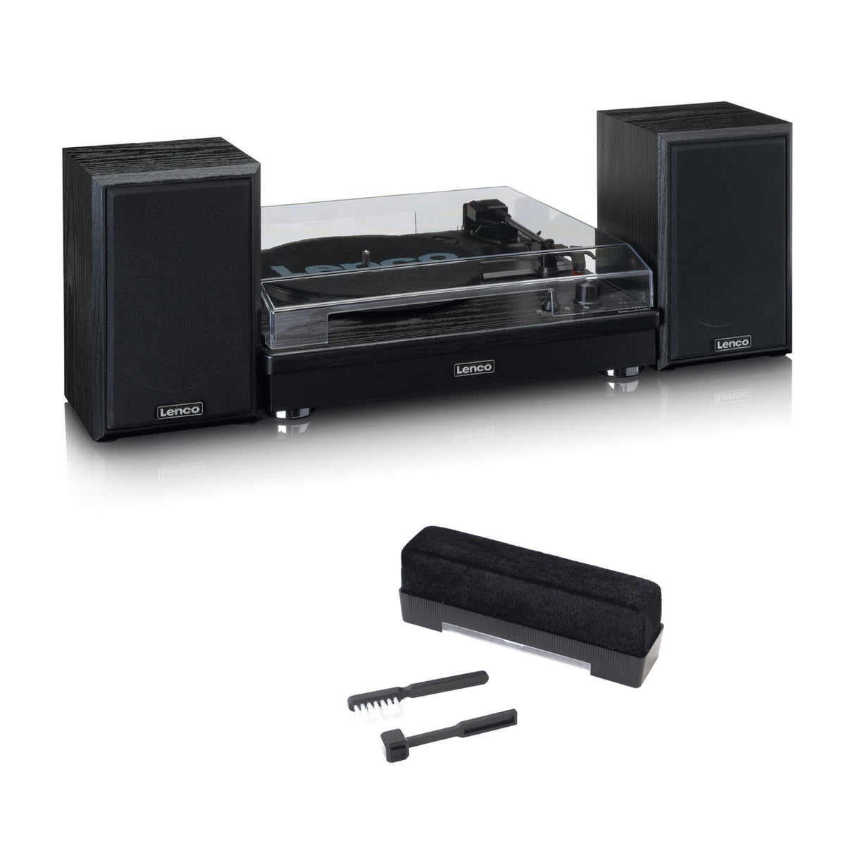 Lenco LS-101 skivspelare paket (Svart)