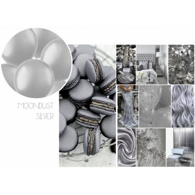 Länkballonger för Garland 8 st. (Mønestøv Silver, 33cm)