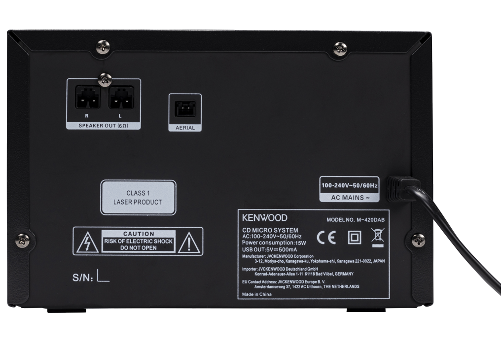 Kenwood M-420DAB Minisystem med Bluetooth och DAB+