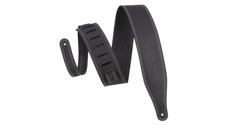 Levys M17BDS gitarrrem 2 1/2", svart pull-up-läder
