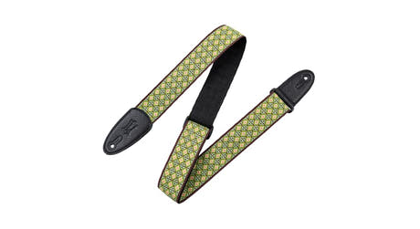 Levys M8HT-25 gitarrrem 2", grönt blomstermotiv