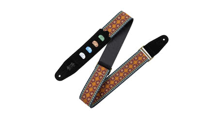 Levys M8HTVPH-26 gitarrrem 2" med plektrumfickor, röd