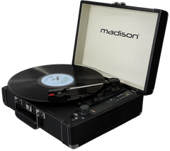 Madison Vintage Skivspelare m. Bluetooth (Svart)
