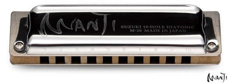 Suzuki Manji M-20 Standard diatonisk munharmonika. Tonart:  F#