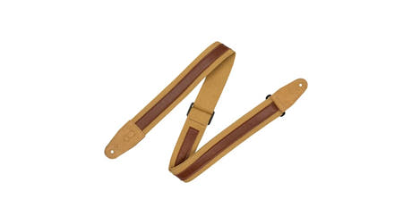 Levys MC2CG-TAN-TAN gitarrrem 2" med läderremsa