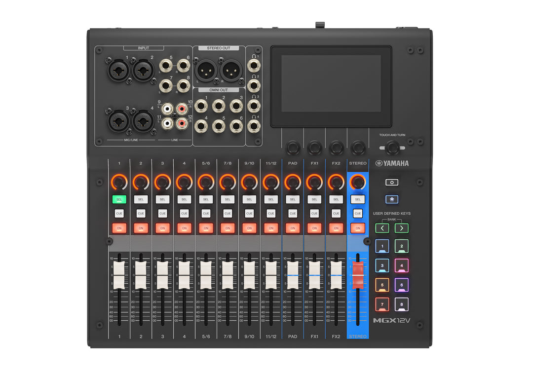Yamaha MGX12V Digital mixer (Svart) - Videoversion