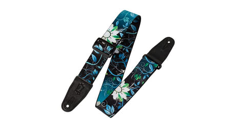 Levys MPD2-038 gitarrrem 2", blå blommor