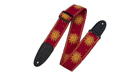 Levys MPJG gitarrrem 2", Sun Design, röd