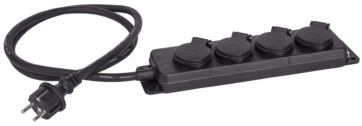 AFX - 4 WAYS IP44 MULTISOCKET, 1,5M CABLE, 3G2,5MM², FRENCH SOCKET MS4FR-IP