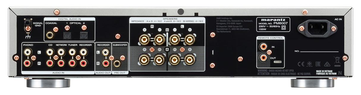 Marantz PM6007 HI-FI-förstärkare (silver, 2x45W)