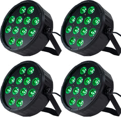 Marconi Polaris 12x12W RGBW PAR-lampa 4 st. Bundle