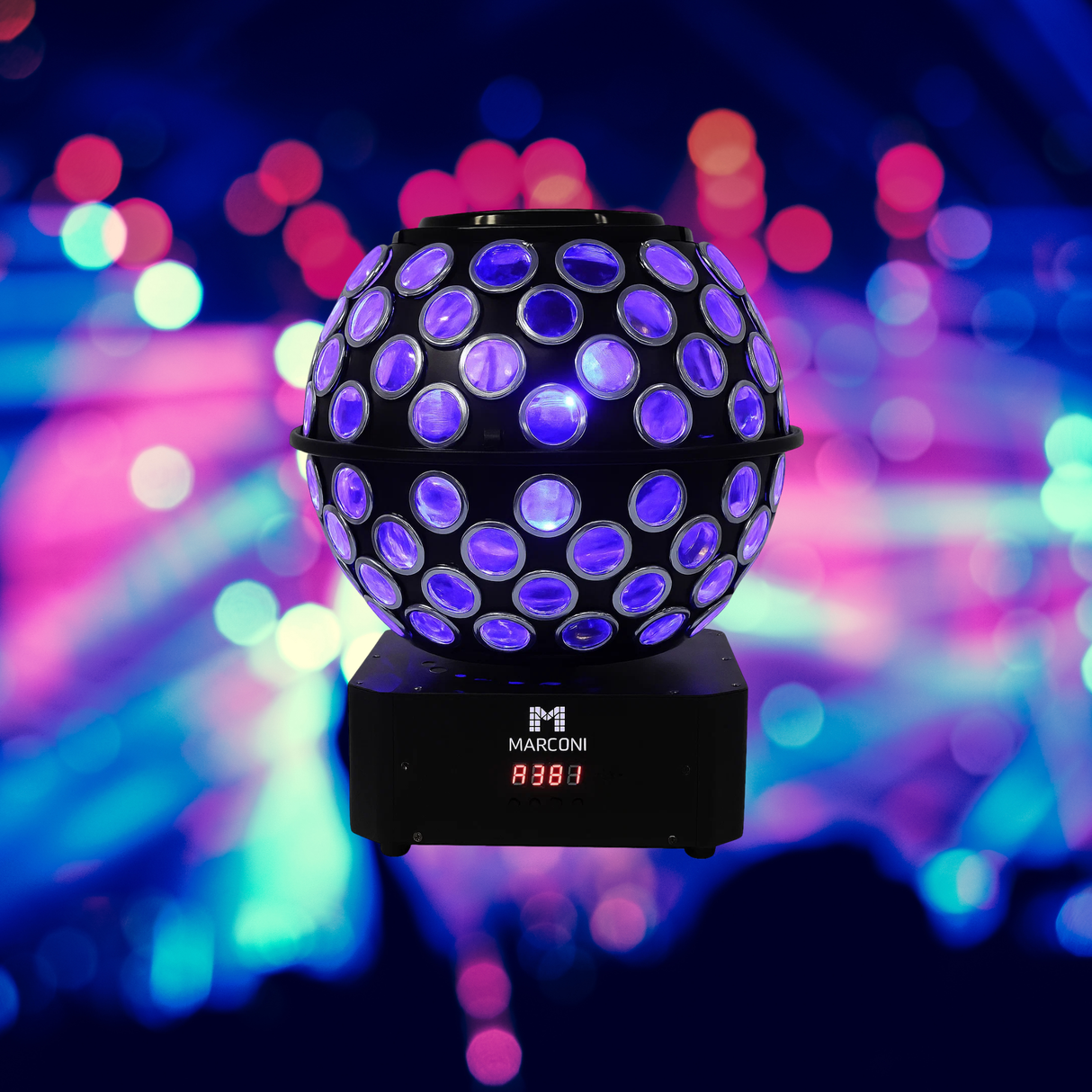 Ibiza LED Disco Ball RGBW