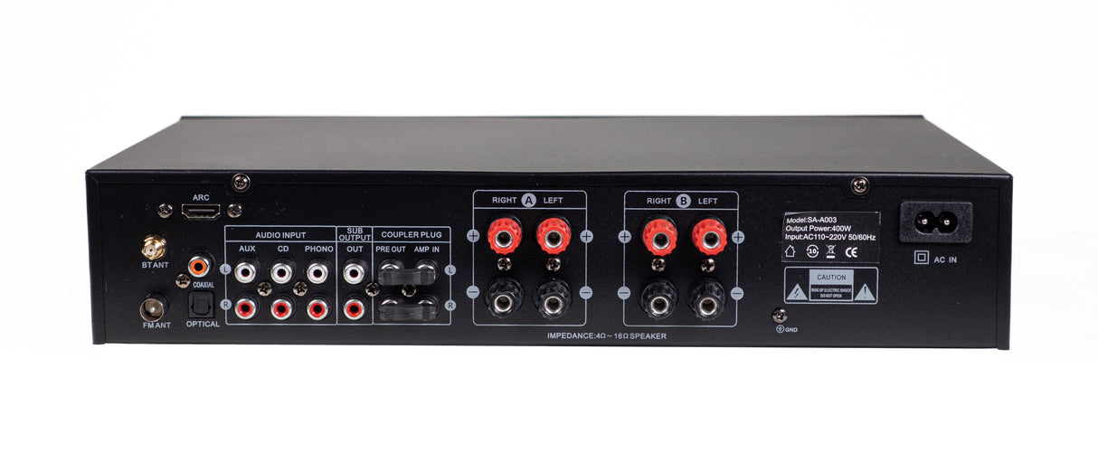 SoundMate Hi-Fi-förstärkare med Bluetooth (4x100W)