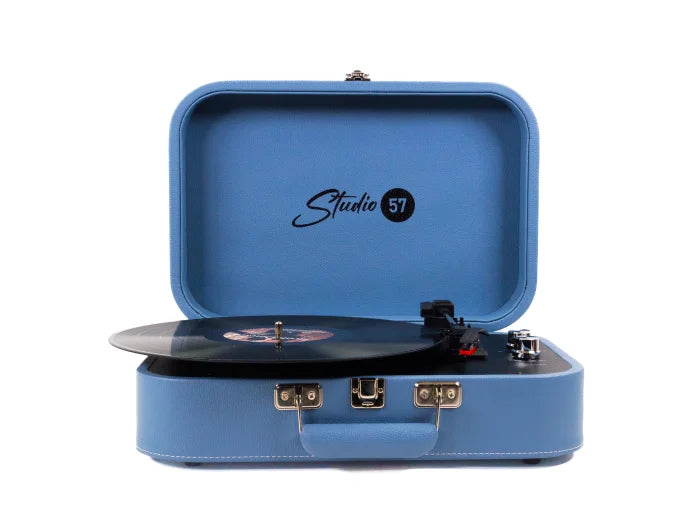 Studio 57 Mellow skivspelare (blå)