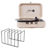 Studio 57 Mellow skivspelare med LP-ställ (Vit)