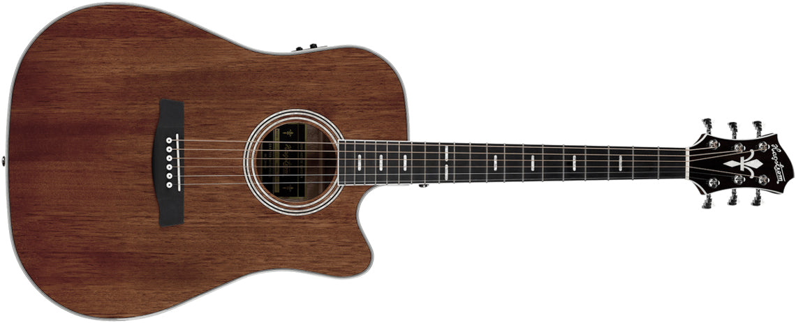 Hagstrom Mora Dreadnaught CE Western gitarr (mahogny)