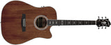 Hagstrom Mora Dreadnaught CE Western gitarr (mahogny)