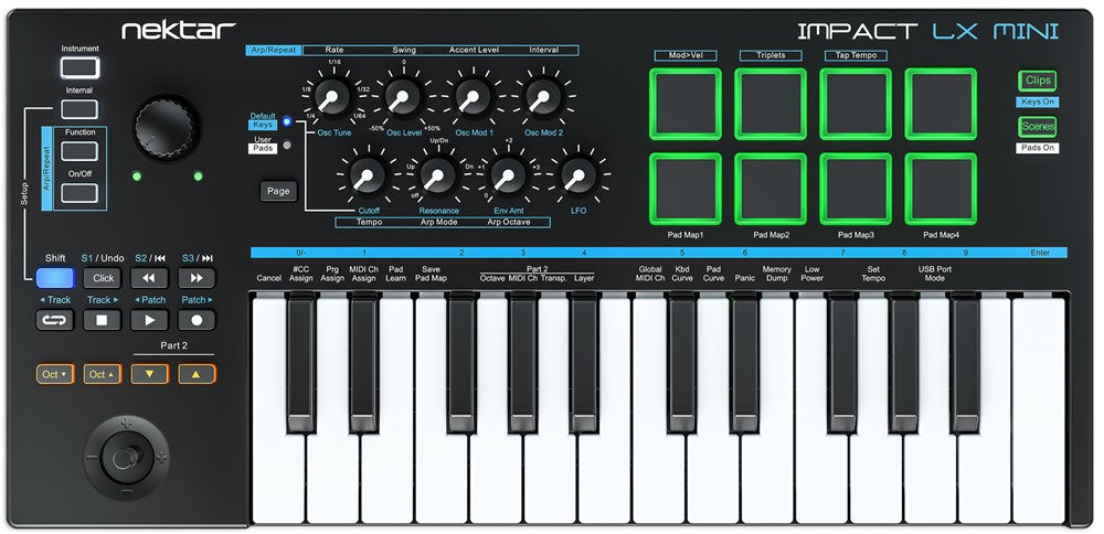 Nektar Impact LX Mini MIDI-keyboards