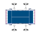 Nattpadel komplett paket för 1 bana
