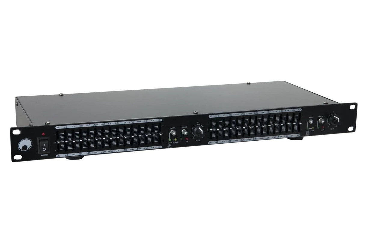 Omnitronic GEQ-2150 2x 15-bands grafisk equalizer