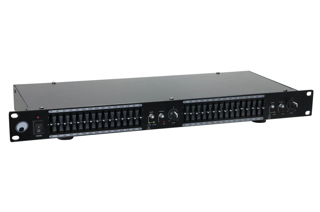 Omnitronic GEQ-2150 2x 15-bands grafisk equalizer