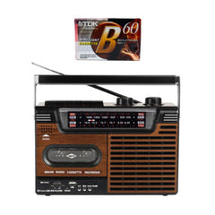 Studio 57 Kassettbandspelare med FM & Bluetooth, Brun + Kassettband