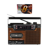 Studio 57 Kassettdäck m. FM & Bluetooth, Brun + Kassetband