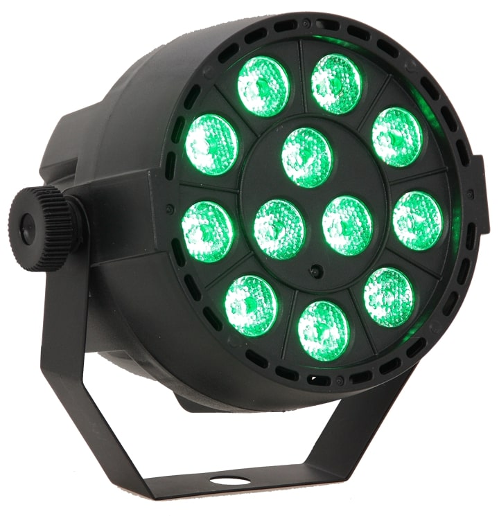 LED Spot Multicolor med fjärrkontroll (12x3W) 4 st. Paket