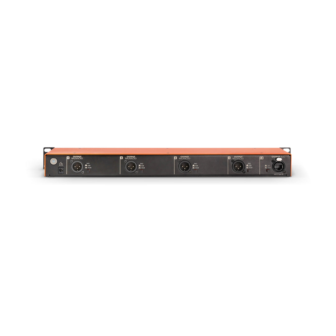 Palmer BRIDGE 4A+ - 19" DI-box / linjeisoleringsbox, 4 kanaler, aktiv