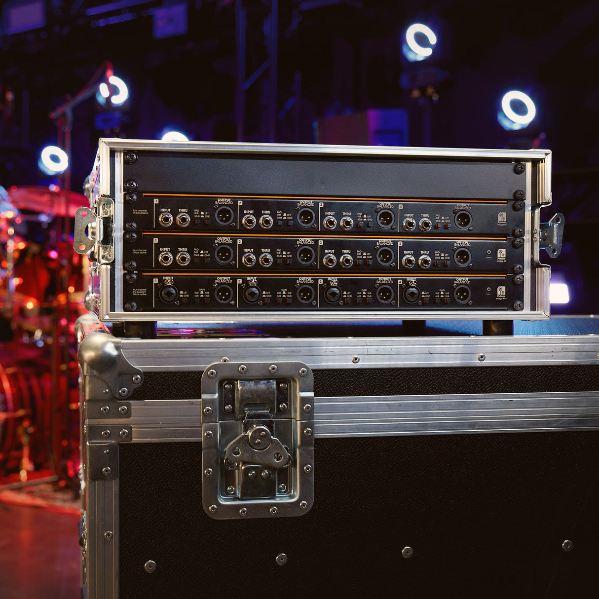 Palmer BRIDGE 4A+ - 19" DI-box / linjeisoleringsbox, 4 kanaler, aktiv