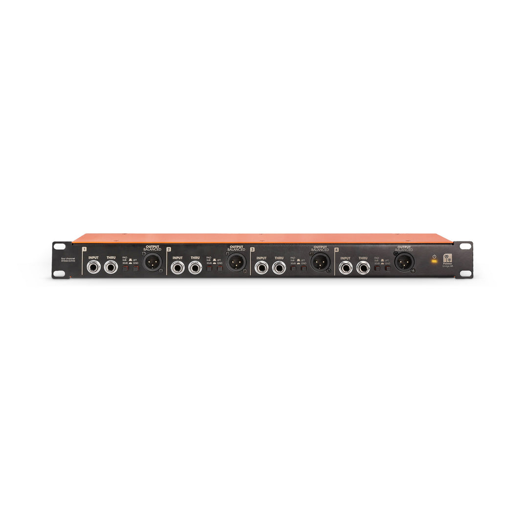 Palmer BRIDGE 4A - 19" DI-box, 4 kanaler, aktiv