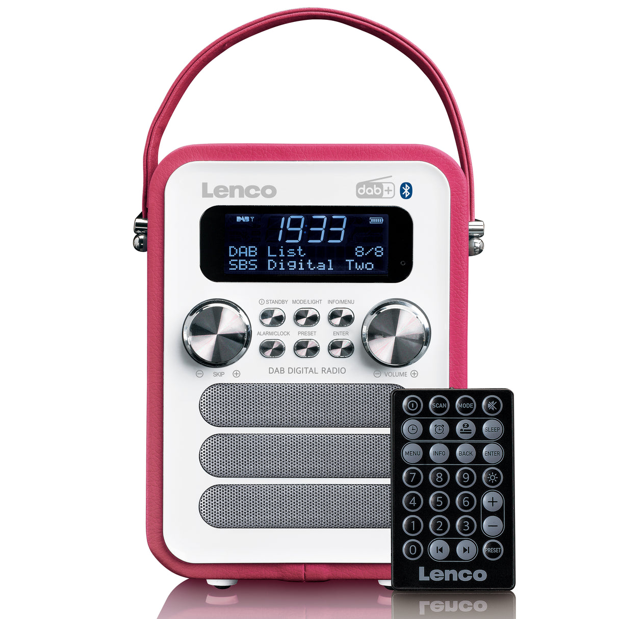 Lenco PDR-051 DAB+ Radio (rosa/vit)