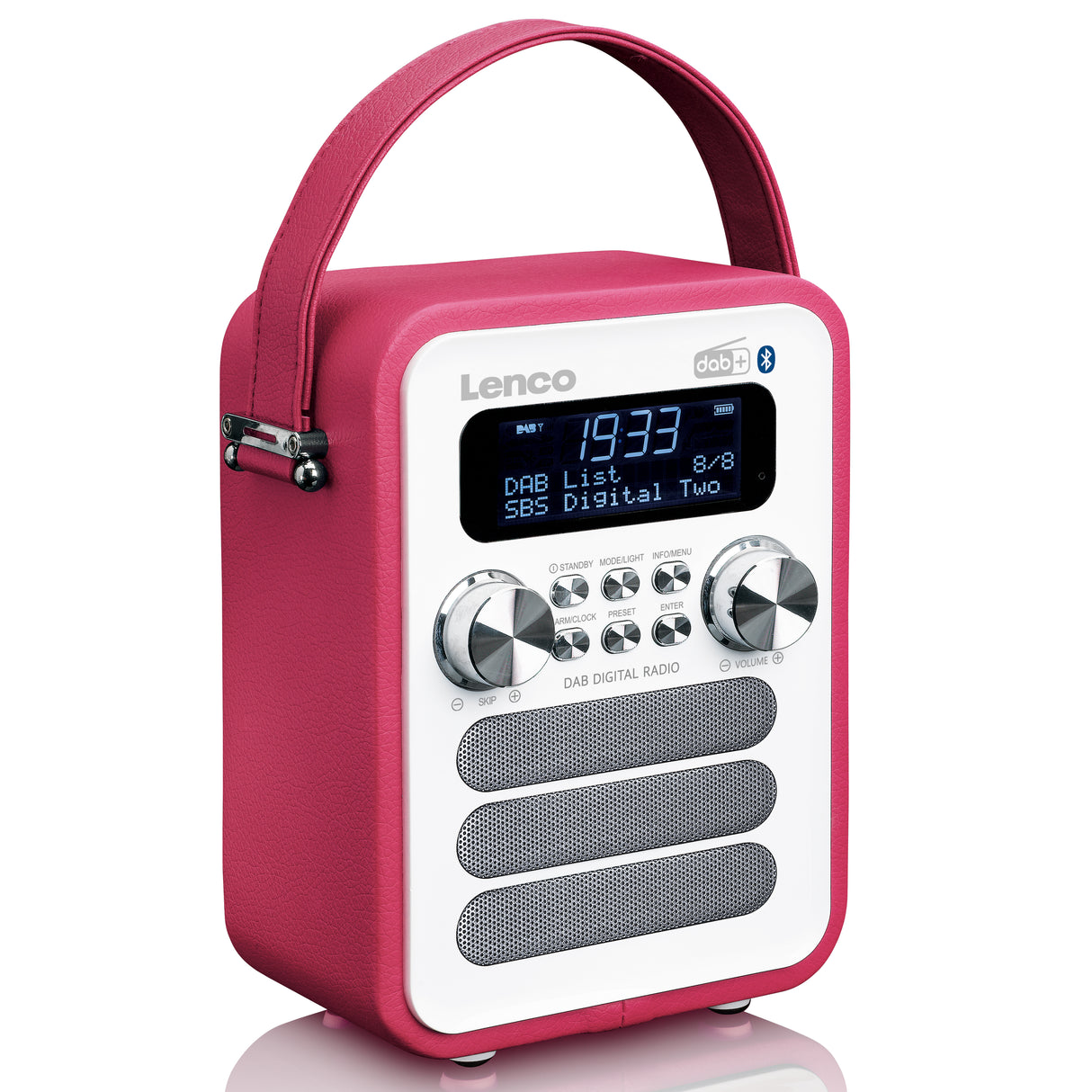 Lenco PDR-051 DAB+ Radio (rosa/vit)