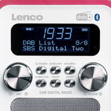 Lenco PDR-051 DAB+ Radio (rosa/vit)
