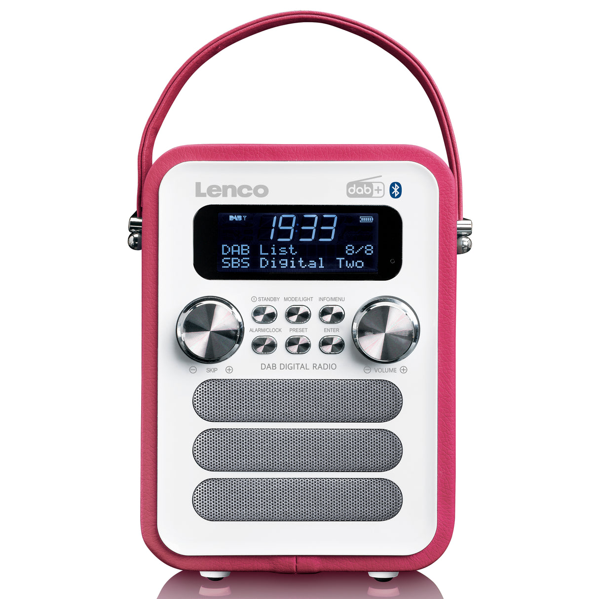Lenco PDR-051 DAB+ Radio (rosa/vit)
