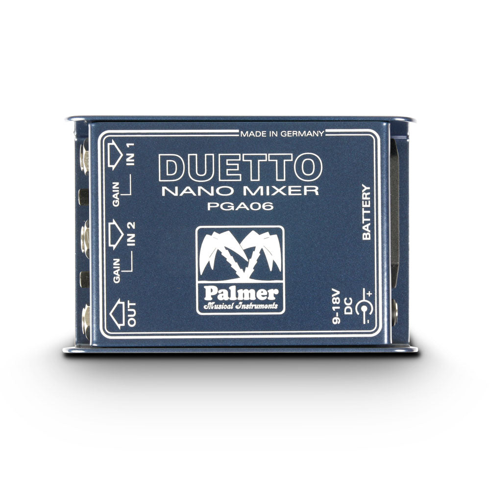 Palmer DUETTO - Nano-mixer för gitarrer och linjesignaler
